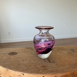 Hand blown bud vase